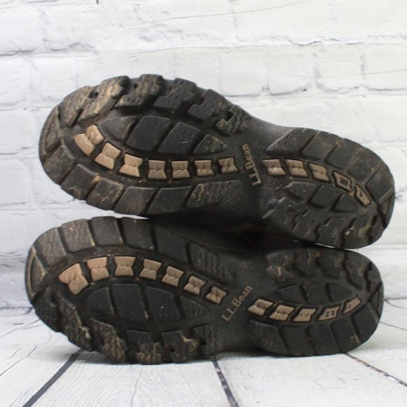 LL Bean Storm Chaser Brown Leather Insulated Winter Boots Size 8.5 M - Picture 9 of 9